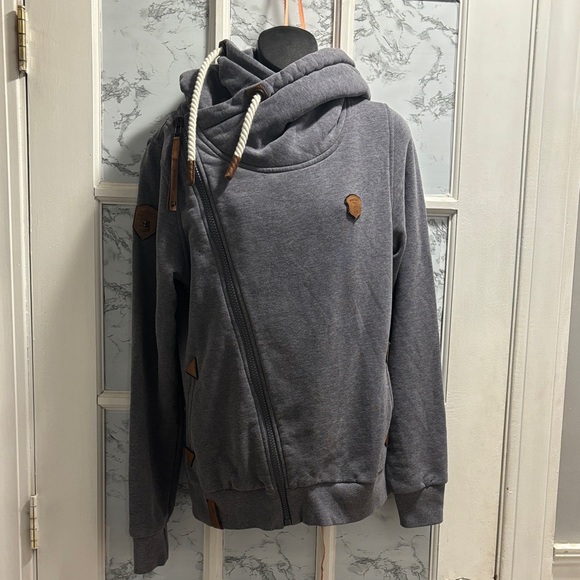 Naketano Sweaters - Naketano Size XL The Poet’s Choice Sweatshirt Colored GreyWhite GentlyWorn NWOTS